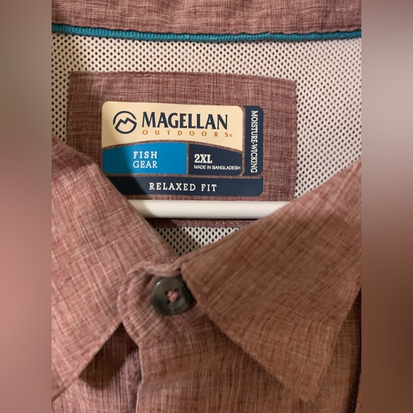 3 Men’s Magellan Collared Fishing Shirts - Picture 9 of 10